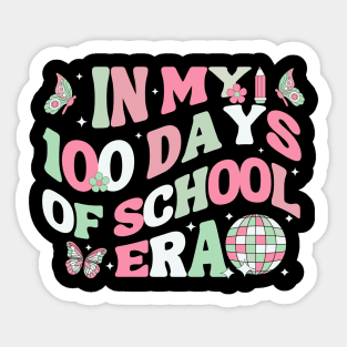 In My 100 Days of School Era Retro Disco 100th Day of School Sticker